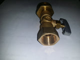 REGDTA: ADJUSTABLE HIGH PRESSURE DISPOSABLE LP (PROPANE) GAS REGULATOR (1 lb/ Camping Tank Connection Valve) x 1/2" Female NPT Output