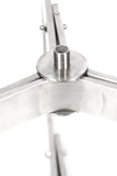 BASE304-2PK: 2 Pack of 12" Tall x 30" Diameter Stainless Steel Outdoor Table Base/ Contemporary Fire Pit Base