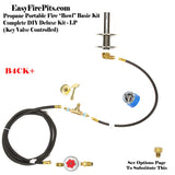 B4CK+: 4” VERTICAL BURNER COMPLETE PROPANE DELUXE KIT