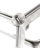 BASE304-2PK: 2 Pack of 12" Tall x 30" Diameter Stainless Steel Outdoor Table Base/ Contemporary Fire Pit Base