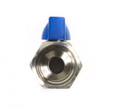 BV12MF: BALL VALVE 316 Stainless 1/2" Male x 1/2" Female