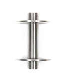 NIP4: 4" Nipple Fully Threaded 1/2" Male Tube; Marine Grade 316 Stainless Steel