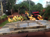 TB50: 50” 3-Pc Trough Burner (90 Deg Flames) in Marine Grade 316 Stainless