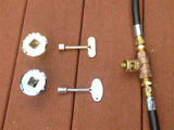 KVSB STRAIGHT BRASS KEY VALVE or LOG LIGHTER VALVE, KEY & COVER