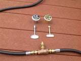 KVSB STRAIGHT BRASS KEY VALVE or LOG LIGHTER VALVE, KEY & COVER