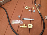 KVAB ANGLED BRASS KEY VALVE/ LOG LIGHTER VALVE, KEY AND COVER