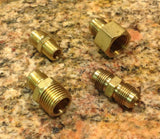 PHA14M 3/8 Male Flare x 1/4 Male Pipe - PROPANE HOSE ADAPTER ENDS