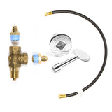 "+" or PLUS KIT: Adds 3' Flexible Hose, Key Valve, 2 Fittings, 3" Key and Cover Plate