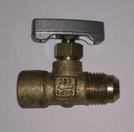 NV38X14F: MINI 3/8" Flare x 1/4" Female Pipe NEEDLE VALVE - ADJUSTABLE MULTI TURN