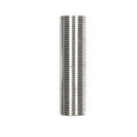 NIP4: 4" Nipple Fully Threaded 1/2" Male Tube; Marine Grade 316 Stainless Steel