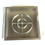 PAN16X16: Stainless 16"x16"x2" (Inside Dimensions) Insert for 6-12" Fire Rings, Etc