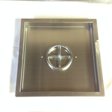 PAN16X16: Stainless 16"x16"x2" (Inside Dimensions) Insert for 6-12" Fire Rings, Etc
