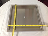 PAN22X22: Stainless 22"x22"x2" (Inside Dimensions) Insert for 12-18" Fire Rings, Etc