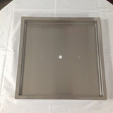 PAN22X22: Stainless 22"x22"x2" (Inside Dimensions) Insert for 12-18" Fire Rings, Etc