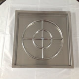 PAN22X22: Stainless 22"x22"x2" (Inside Dimensions) Insert for 12-18" Fire Rings, Etc