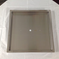 PAN22X22: Stainless 22"x22"x2" (Inside Dimensions) Insert for 12-18" Fire Rings, Etc