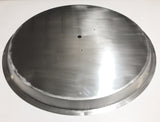 PAN35R: Stainless 35" Round Tapered Stainless Pan (inside dimensions) W/ FULL 1" LIP; Drop In Insert for Round Fire Burners