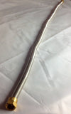 PH3SS38: 3’ (36") Stainless Steel 3/8 Female Flared "WHISTLE FREE" Flexible High Pressure Propane/ Natural Gas Hose w/ Brass Female Flared Ends