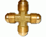 PHA38X: 3/8 Male Flare X (4) or "X" Connects (4) 3/8 Flare Hoses Together