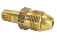 POL14HN: HARD NOSE BRASS PROPANE TANK P.O.L. X 1/4" MALE FITTING