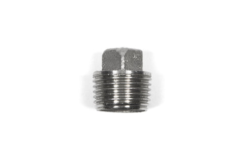 PLUG12: 1/2 Stainless Plug with Square Head