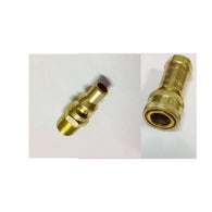 QC14MF: 1/4" Brass Heavy Duty Quick Disconnect Supply and Receiving Sides for Propane / Natural Gas