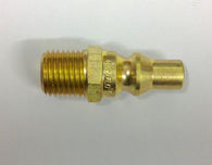 QC14M: 1/4" Brass Heavy Duty Quick Disconnect Male Receiving Side for Propane / Natural Gas