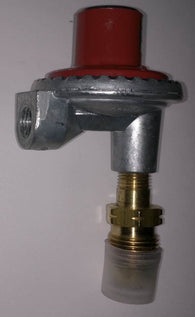 REG20F90+: FIXED ELBOW (Angled) HIGH PRESSURE 20 PSI LP (PROPANE) GAS 500K BTU REGULATOR W/ POL VALVE