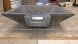 SCUP24R Stainless Water Scupper/ Waterfall Spillway 3.25″w (bottom) 5.5″w (top) 4″ Deep; 3/4 Female Pipe Inlet