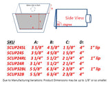 STAINLESS 32BL (size below) WATER SCUPPER/ WATERFALL SPILLWAY W/ 1″ LIP 3/4 PIPE INLET