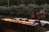 TB14: 14” 3-Pc Trough Burner (90 Deg Flames) in Marine Grade 316 Stainless