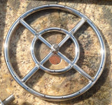 FR12: 12" DOUBLE RING 316 STAINLESS FIRE RING