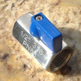BV12: BALL VALVE 316 Stainless  1/2" Npt FxF