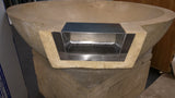 STAINLESS 32BL (size below) WATER SCUPPER/ WATERFALL SPILLWAY W/ 1″ LIP 3/4 PIPE INLET