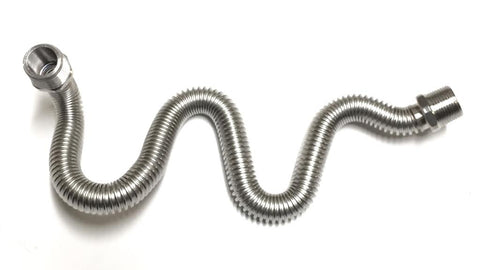 WH32MM 32″ LONG FIRE ON WATER SCUPPER STAINLESS FLEXIBLE WATER SUPPLY HOSE: 3/4 MIP X 3/4 MIP