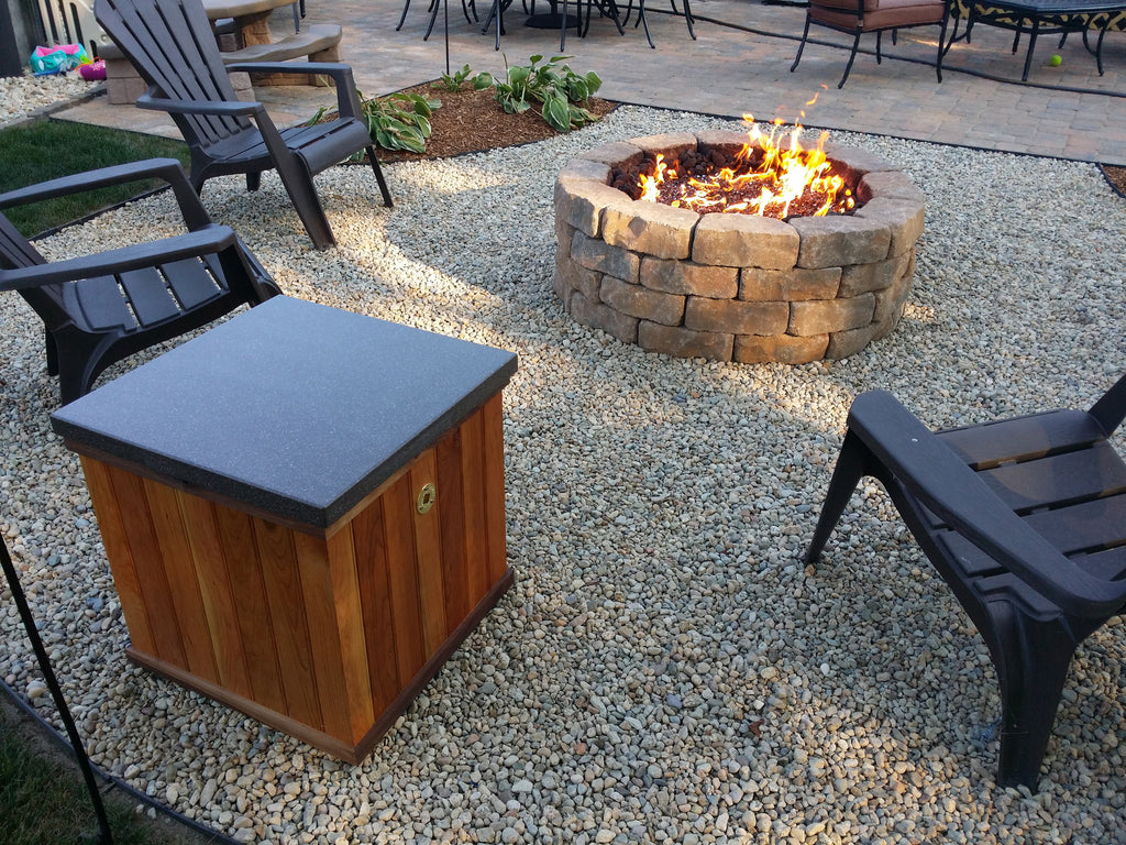 Creating your own Gas Fire Feature in your backyard is Easy with DIYGasFirePits.com/ EasyFirePits.com