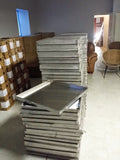 Pan28X28: Stainless 28"x28"x2" (Inside Dimensions) Insert for 18-24" Fire Rings, Etc...