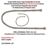 option-PRO_UPGRADE_ITCK+/K++38: Hose Exchange - Exchange Both 3' Thermoplastic Hoses for (2) 3' Stainless PRO Hoses