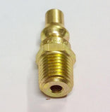 QC14MF: 1/4" Brass Heavy Duty Quick Disconnect Supply and Receiving Sides for Propane / Natural Gas
