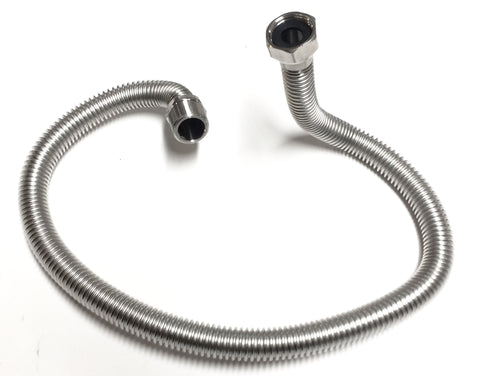 WH32MF 32″ LONG FIRE ON WATER SCUPPER STAINLESS FLEXIBLE WATER SUPPLY HOSE: 3/4 MIP X 3/4 FIP