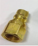 QC38M: 3/8" Brass Heavy Duty Quick Disconnect Male Receiving Side for Propane / Natural Gas